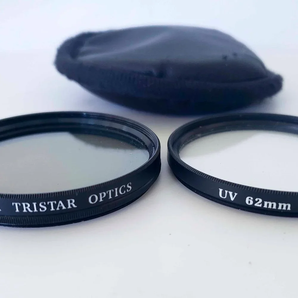 Tristar UV & CPL 62mm Filters with Clip on Protective Pouch